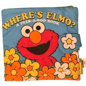 Vintage 90s Where’s Elmo Peek a Boo 1999 Sesame Street Children’s Soft Book
